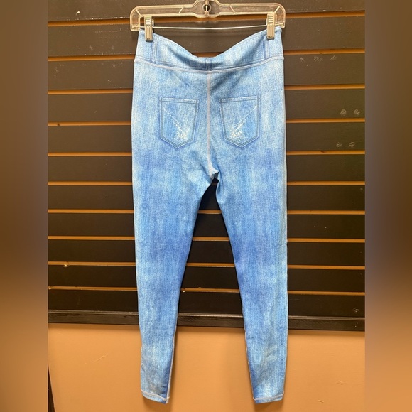 ZYIA Denim Look Everyday Leggings Size 8-10 Blue High Rise - Picture 3 of 3